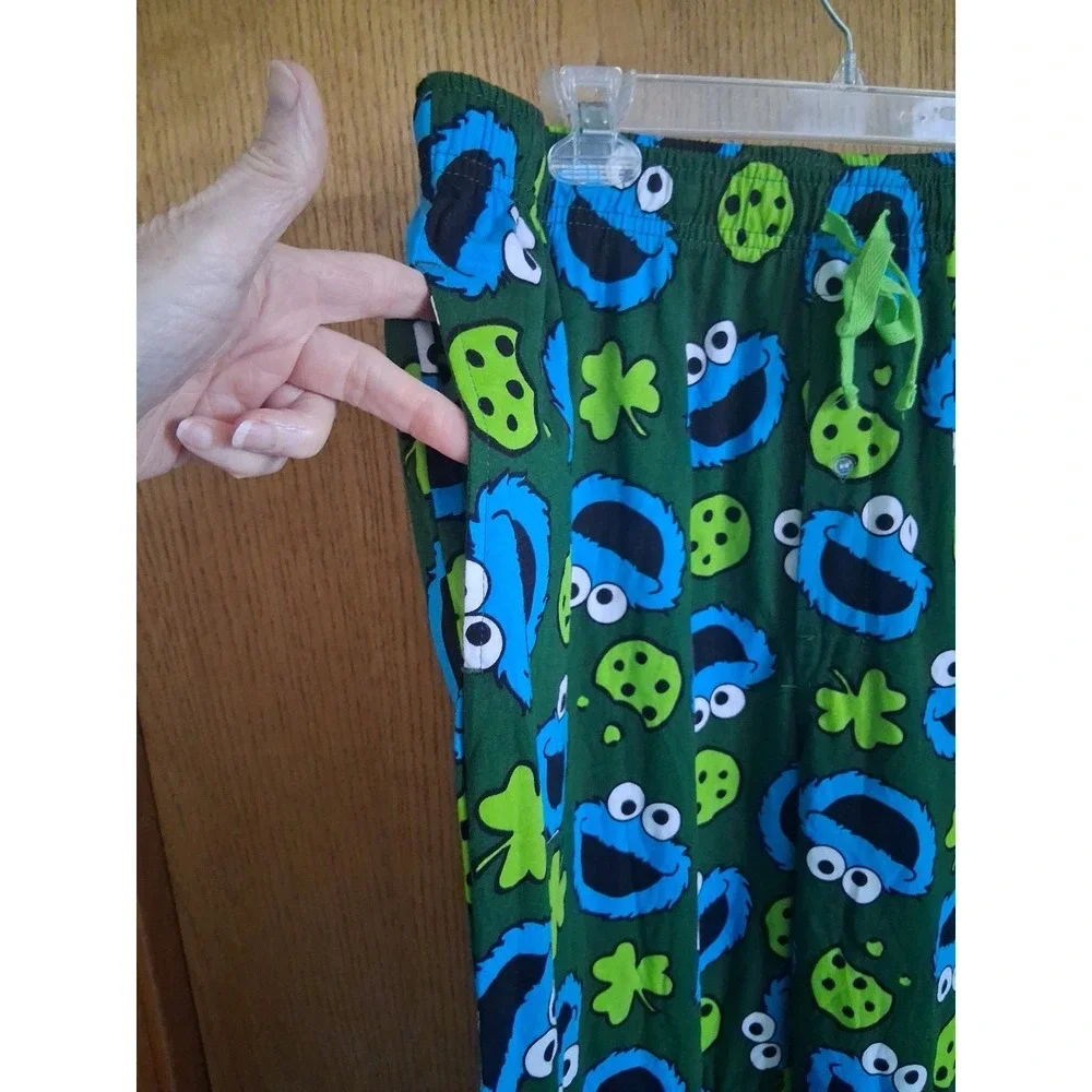 Sesame Street Cookie Monster Irish Sleepwear Pajama Pants Size 2XL